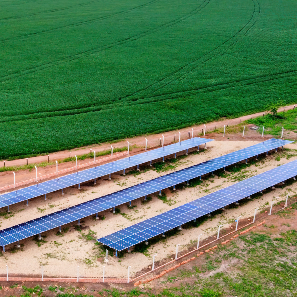 fazenda como um segmento com energia solar 