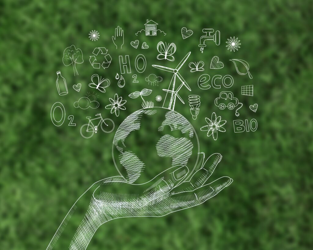 ilustração do ESG para empresas que querem ser mais sustentáveis